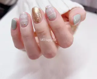 ネイル 北浦和 自爪育成ケアのネイルデザイン