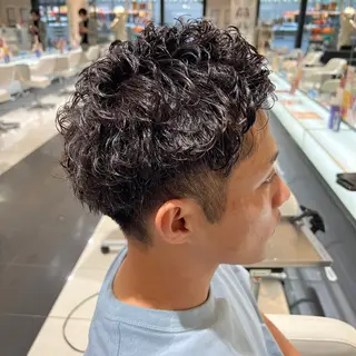 パーマ メンズ NYNY姫路本店 メンズパーマ藤川時也のヘアスタイル