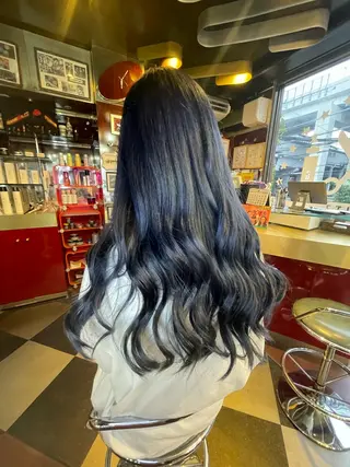 セミロング カラー 👑派手髪/カット 👑ANRYのヘアスタイル