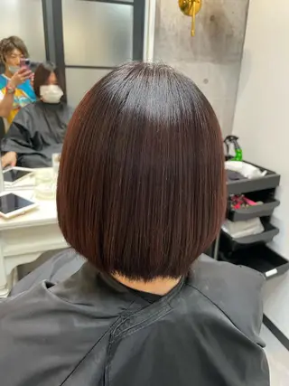 ミディアム 髪質改善カラー特化 井上秀樹のヘアスタイル