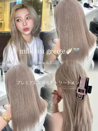 ロング カラー モテ髪💕ハイトーン yuriaのヘアスタイル