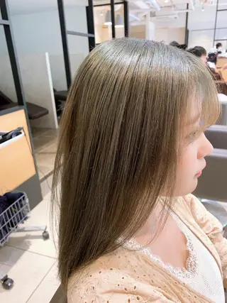 セミロング カラー 🌿earth亀有店 【緑髪のノブ】🌿のヘアスタイル