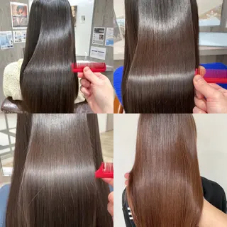 ロング レイヤー、美髪矯正 🌹韓国ヘア芹奈のヘアスタイル