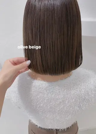 ミディアム カラー 顔周りレイヤー 🎀マリノのヘアスタイル