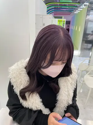 ロング 淡色ラベンダー♡ ニーナ🎀🦙のヘアスタイル