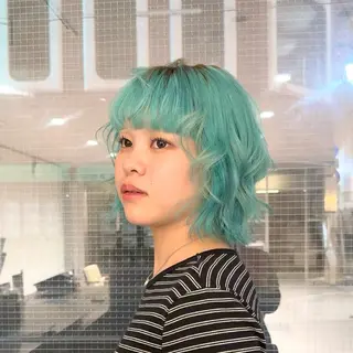 カラー sakura/ダブル カラー/似合わせ🩵のヘアスタイル