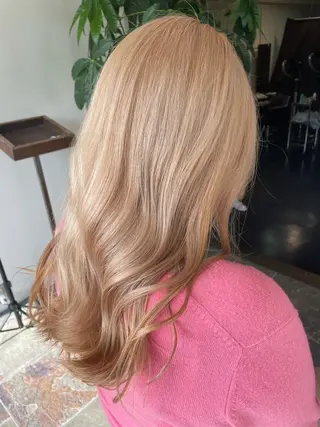 セミロング カラー SARAJU所属・ハイトーンカラー/ SARAJU　なごむのヘアスタイル
