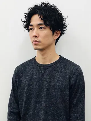 パーマ メンズ ✨ブリーチなしwカラ ー✨豊田拓真のヘアスタイル