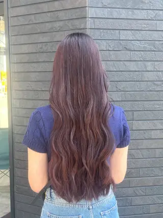 ロング 平山 千紗のヘアスタイル
