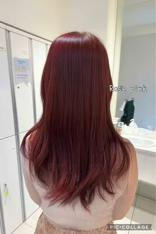 カラー 💕暖色カラー /ピンク/あゆり💕のヘアスタイル