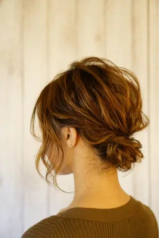 ショート カラー ヘアアレンジ hair make  Lucciのヘアスタイル