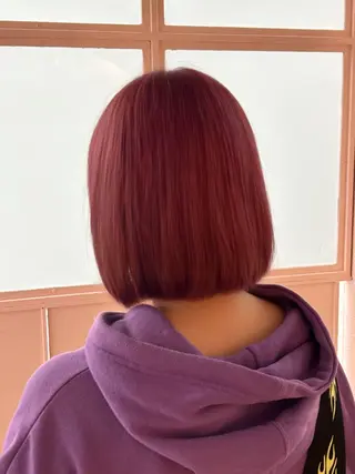 ミディアム カラー 鈴木 愛海のヘアスタイル