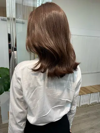 ミディアム カラー HIKARU副店長/ ✨️髪質改善のヘアスタイル