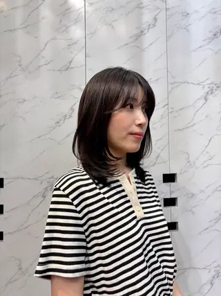 ミディアム miu /透明感カラーのヘアスタイル