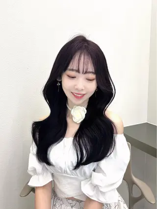 ロング カラー MAEUL NAGOYA所属・⛓韓国IDOLヘア 🥀🖤/あいりのヘアスタイル