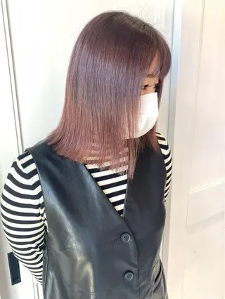 ミディアム カラー Ayuna /透明感カラーのヘアスタイル