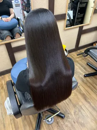 ロング パーマ みやたゆうき 髪質改善講師のヘアスタイル