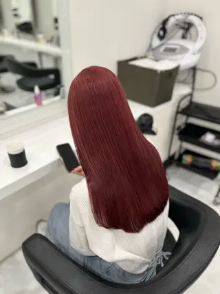 ロング カラー ダメージレスハイ トーン💖kanonのヘアスタイル