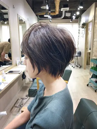 ショート 安部 美絵のヘアスタイル