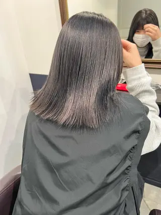 ミディアム カラー ボブ美容師 /馬場 翼のヘアスタイル