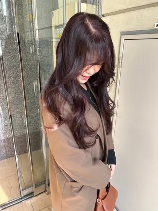 ロング カラー abe yuikaのヘアスタイル