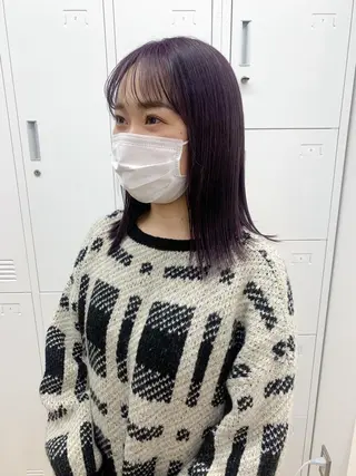 ミディアム カラー cirrus🕊 韓国ヘア♡山縣あかりのヘアスタイル