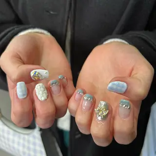 ネイル 韓国🩶Y2Kネイル 💫くれはのネイルデザイン