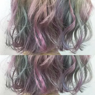 ショート カラー ヘアアレンジ エクステの神様 ▫️原島ユウヤ▫️のヘアスタイル