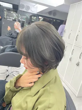 ショート カラー 心斎橋/ブリーチなし 髪質改善/レイヤーのヘアスタイル