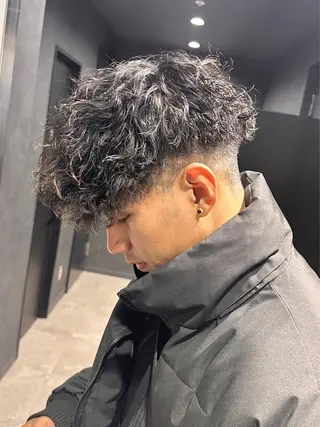 ショート パーマ メンズ 【メンズサロン】 BLUCK 横浜のヘアスタイル