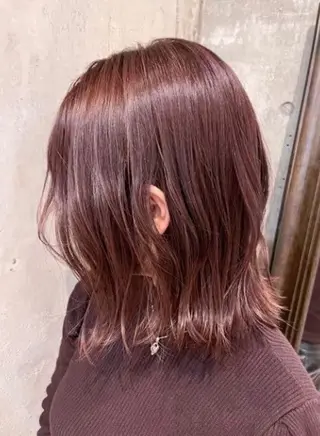 ミディアム カラー ［極潤］ヒアルロン酸 🫧カラー髪質改善のヘアスタイル