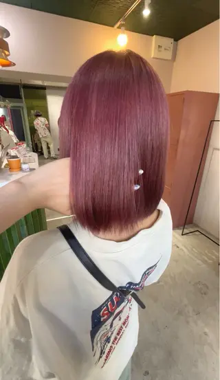 ミディアム カラー 🦩梅田暖色カラー 🦩Mioのヘアスタイル