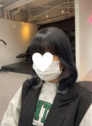 ミディアム カラー 透け感カラー✂️ yuuのヘアスタイル