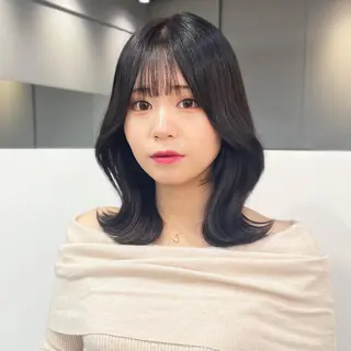 ミディアム カラー 🦋韓国系指名No1 店長/圓山 祐也🦋のヘアスタイル