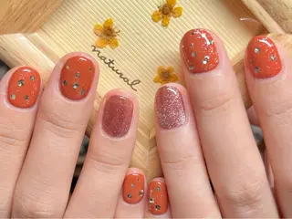 ショート カラー ネイル ネイルサロン リリーブランシュ所属・森 瑞紀のネイルデザイン