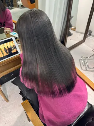 ロング ハイトーン/ムラ修正 miyu🍒ྀིのヘアスタイル