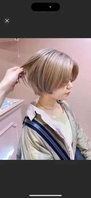 ショート 🩰無料カット／ボブ レイヤー/ウルフ🤍のヘアスタイル