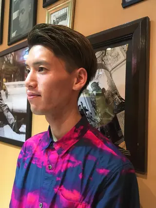 ショート カラー メンズ Drei.B.(ドライヴ)所属・ヨシダ アズサのヘアスタイル