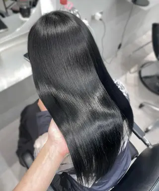 セミロング 吉田 璃玖のヘアスタイル