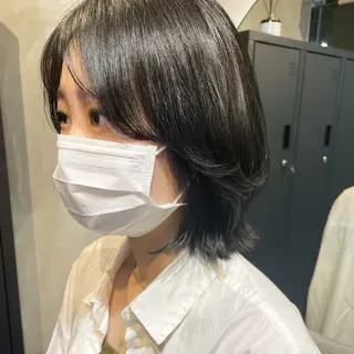 ミディアム カラー ヤマモト マイのヘアスタイル