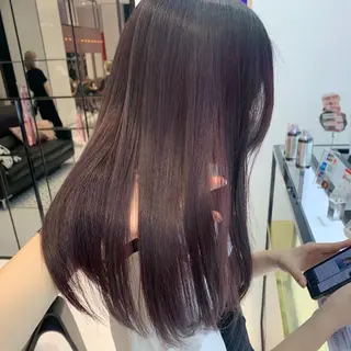 ロング カラー ハッシュカット/ハイ トーン/MANAMIのヘアスタイル