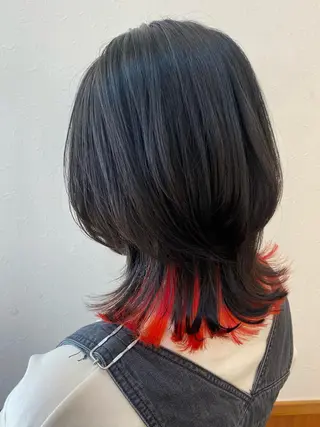 ミディアム カラー ✴︎ヒラガカナ✴︎ ECLAT HAIRのヘアスタイル