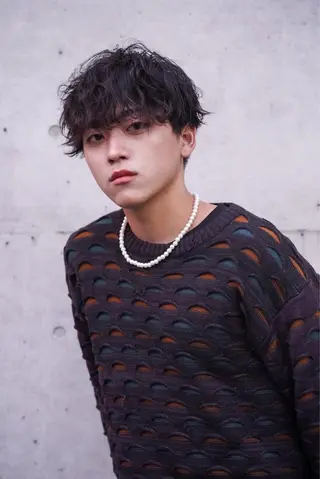 パーマ ヘアアレンジ メンズ kei/透明感カラー /縮毛矯正/メンズのヘアスタイル