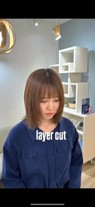 ミディアム 『大西　陸』 透明感color🔆のヘアスタイル