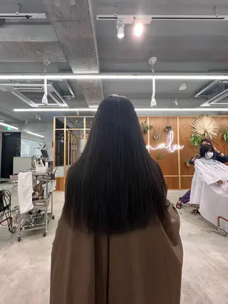 ロング カラー ケアブリーチ/ ハイトーン/牧野のヘアスタイル