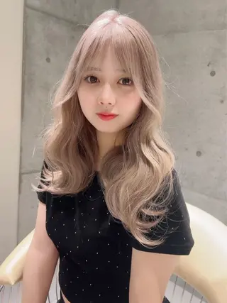 セミロング 顔周り🇰🇷韓国 レイヤー/モエのヘアスタイル