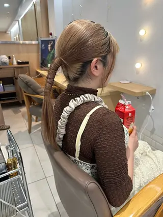 ロング 山下恋佳/矢場町/ ブリーチ/ショートのヘアスタイル