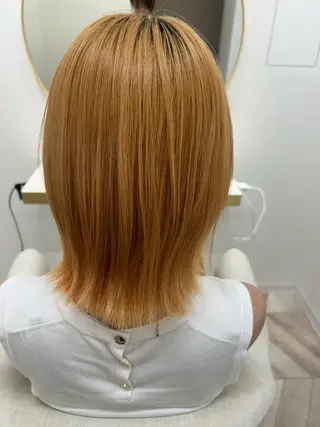 ミディアム 深谷 真見のヘアスタイル