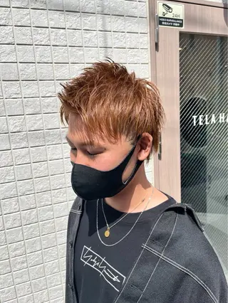 ショート カラー メンズ TELA HAIR妙典店所属・TELA HAIR Chihiro🫧のヘアスタイル
