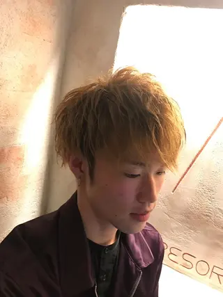 ミディアム パーマ美容師 /小泉賢徒のヘアスタイル